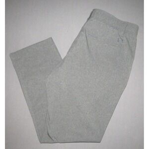 Under Armour 100% Polyester Gray Straight Leg Chino Golf Pants Men's 36 X 30